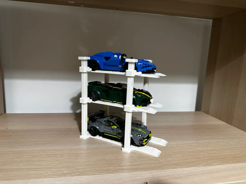 Lego speed champions display 3 car lift