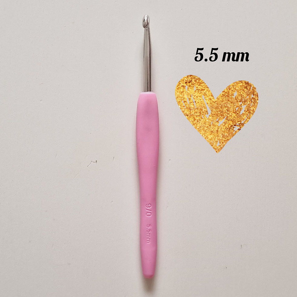 Thumbnail: Crochet Hook Ergonomic/Ergonomische Haaknaald 5.5mm