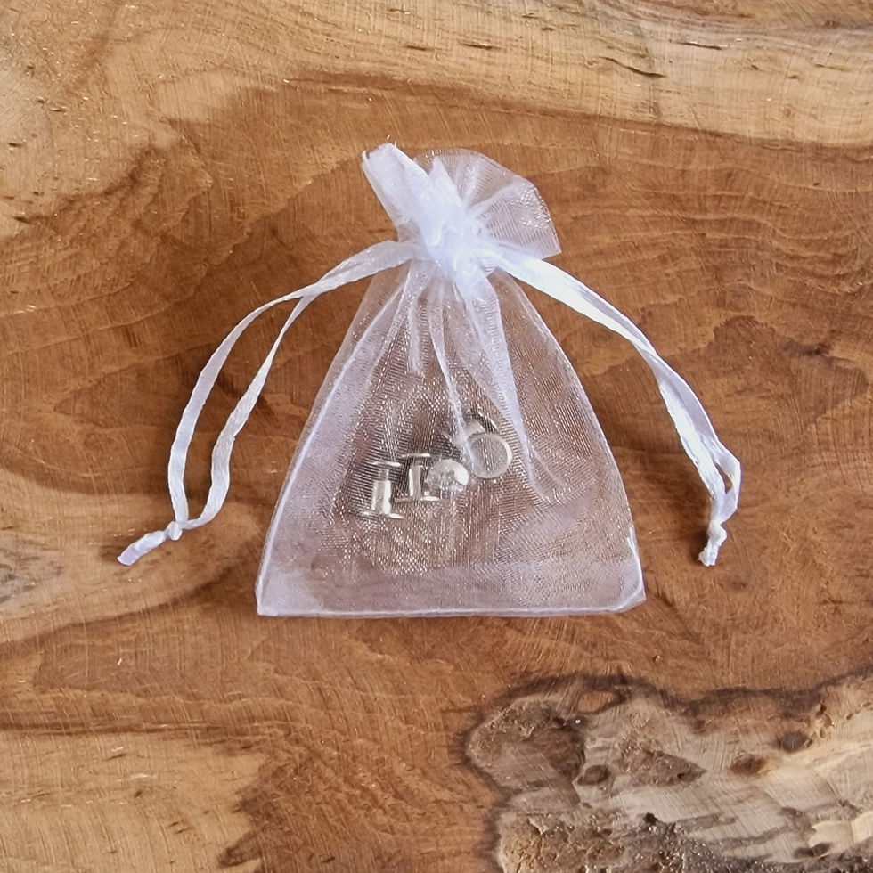 Thumbnail: Round screw-on rivets silver/Ronde schroefbare klinknagels zilver