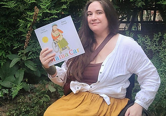 lucy-catchpole-with-mama-car-mustard-linen-skirt-square-wheelchair.jpg