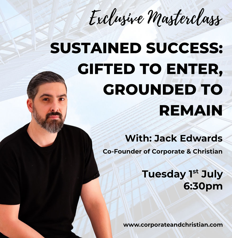 Masterclass 4 | Sustained Success: Gifted to Enter, Grounded to Remain