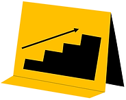 Evidence marker with image of steps