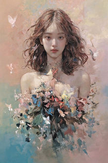 #ButterflyPortrait
#EtherealBeauty
#NatureArt
#FantasyArt
#DreamyAesthetic
#WhimsicalArt
#FlowerArt
#ColorfulCreation
#Surrealism
#ArtisticExpression
#VibrantColors
#MagicalRealism
#InstaArt
#VisualPoetry
#CreativeIllustration