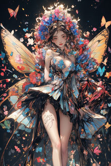 #ButterflyPortrait
#EtherealBeauty
#NatureArt
#FantasyArt
#DreamyAesthetic
#WhimsicalArt
#FlowerArt
#ColorfulCreation
#Surrealism
#ArtisticExpression
#VibrantColors
#MagicalRealism
#InstaArt
#VisualPoetry
#CreativeIllustration