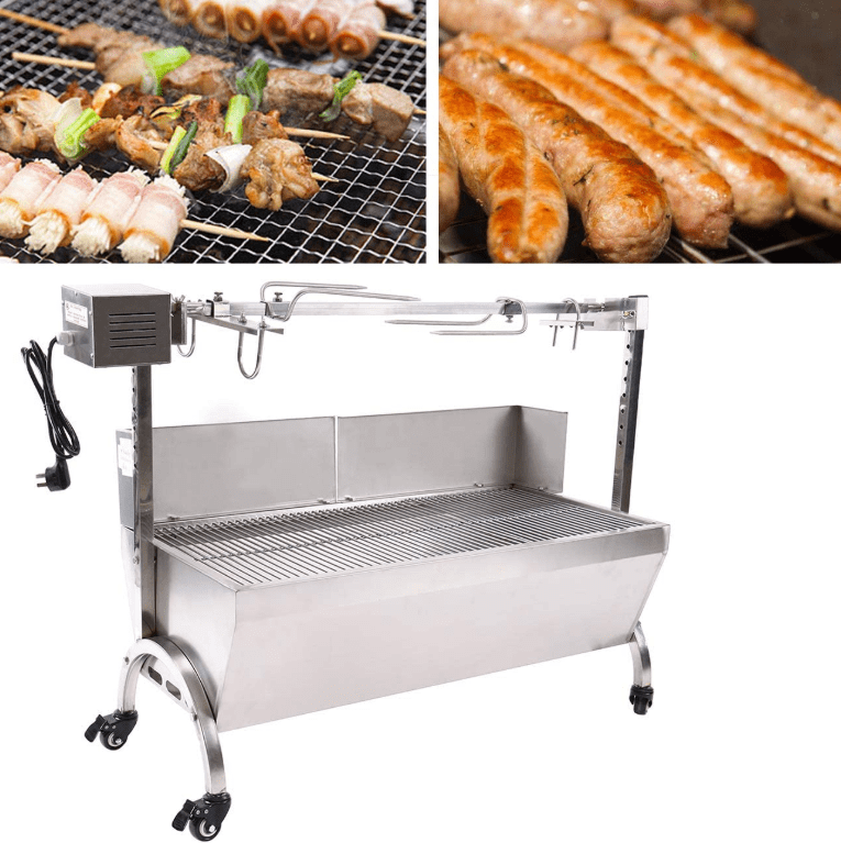 Cooking with the Ridgeyard 28W Stainless Steel Charcoal Rotisserie Grill