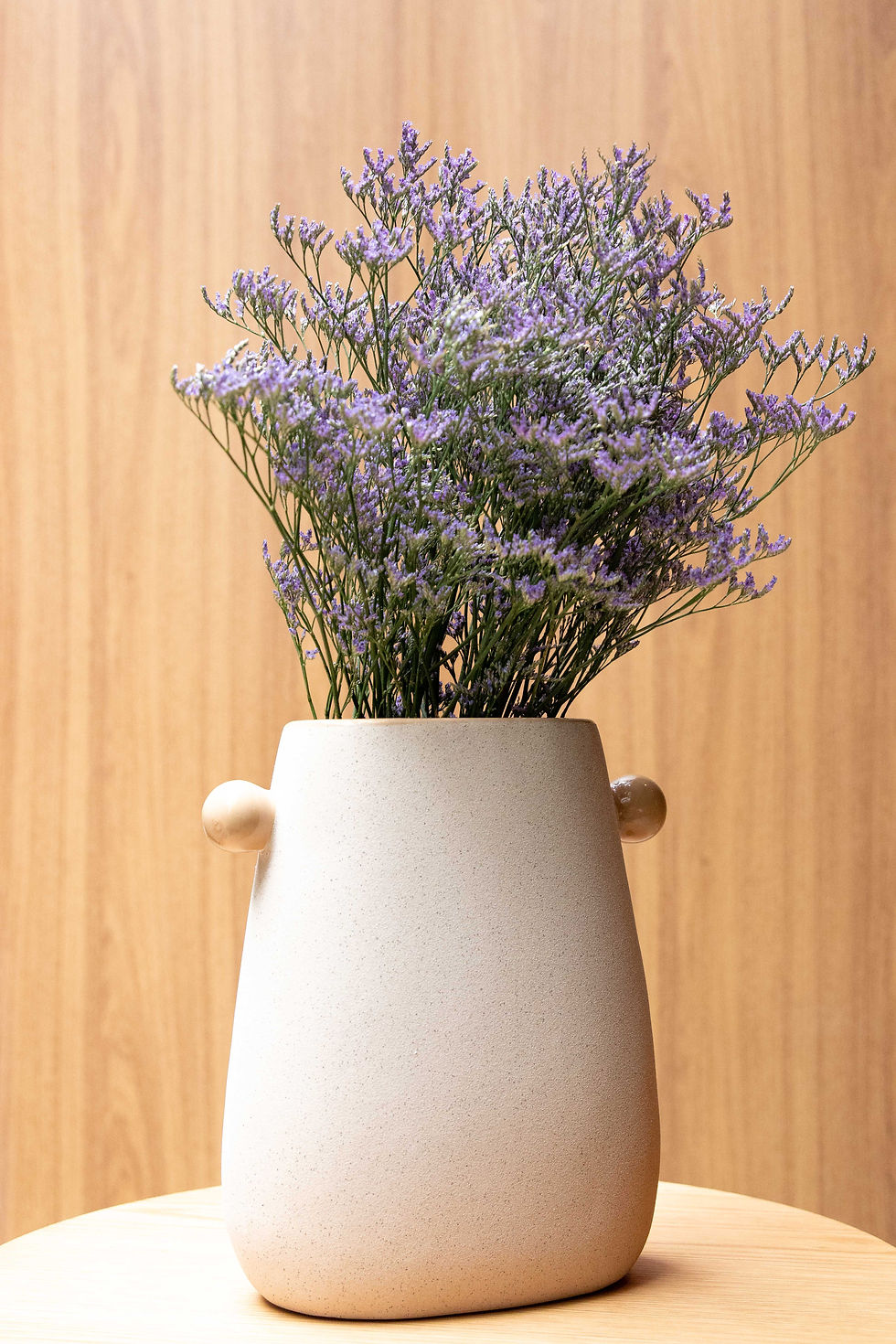 Vaso de cerâmica com bolas - grande alto