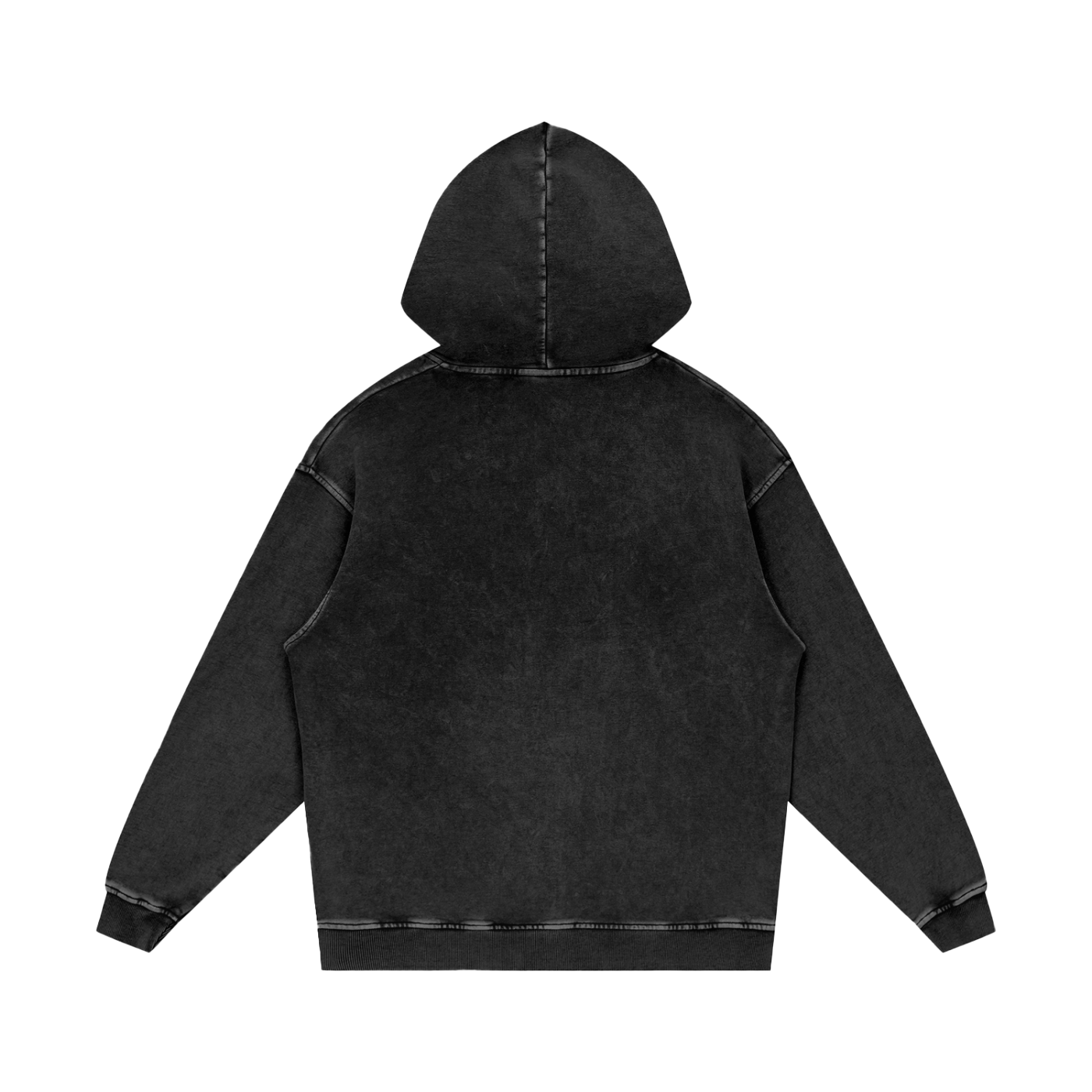 "BRUTALIST 1" Snow Washed Loose Cotton Hoodie