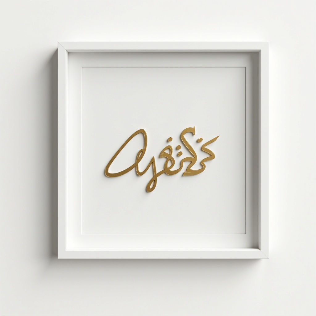 Calligraphy Name Frame