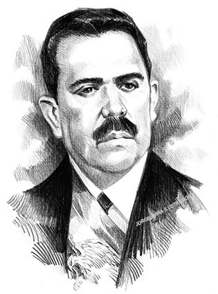Retrato tinta - Lázaro Cárdenas