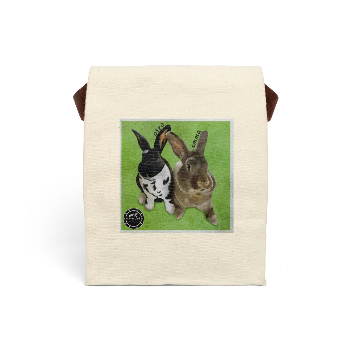 Canvas Lunch Bag With Strap