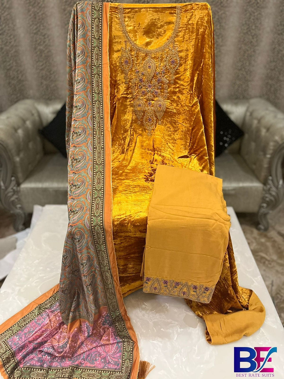 Thumbnail: Velvet Swarovski Suit 