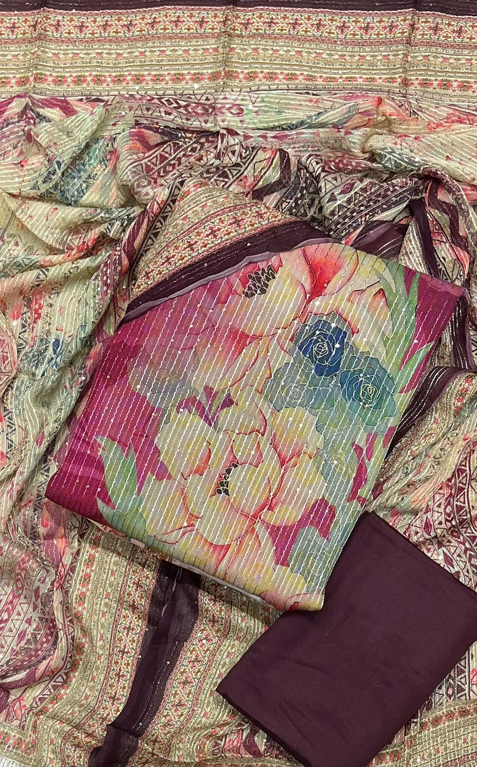 Thumbnail: Satyapaul inspired beautiful Muslin Suit