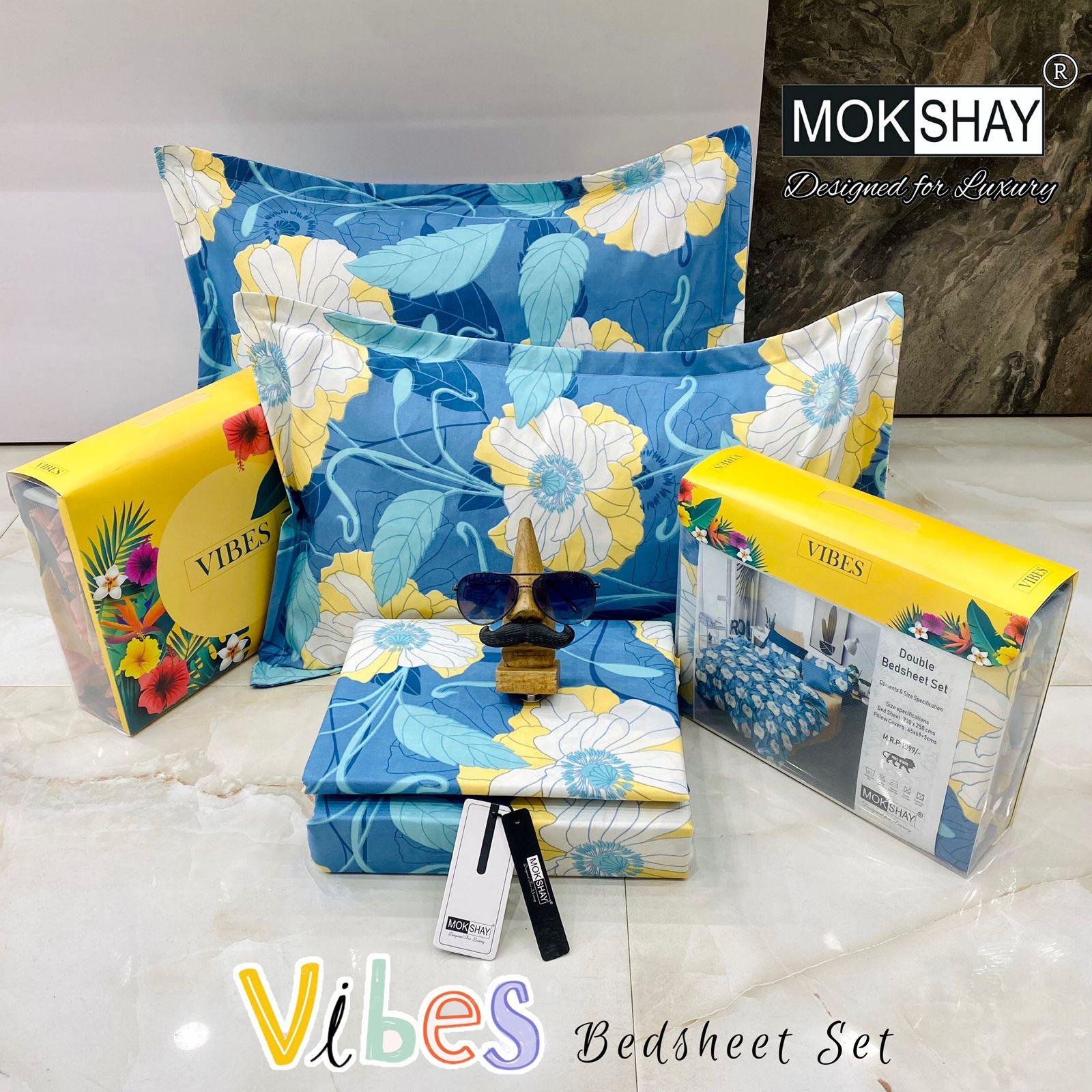 Vibes Double Bedsheet Booklet Set