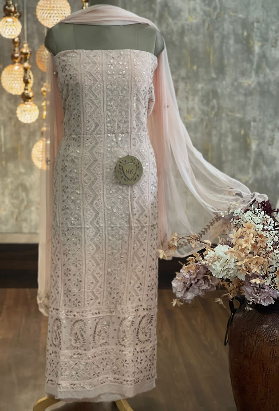 Thumbnail: Gift for mother's day chikankari suit 