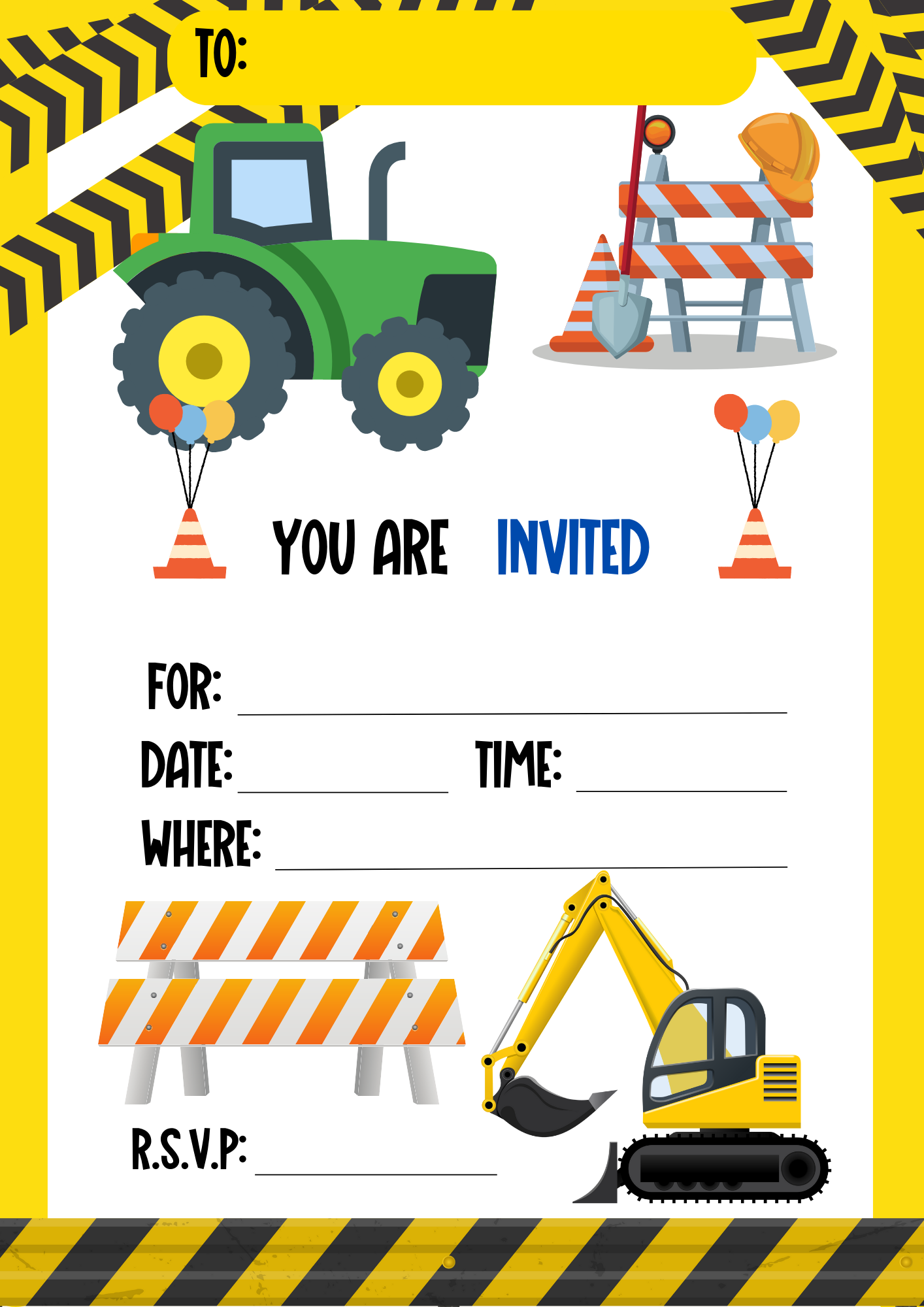 Construction Invites