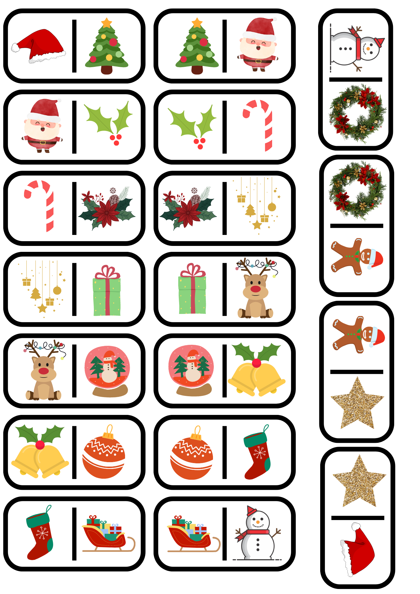 Christmas themed Dominoes