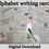 Thumbnail: Alphabet writing cards