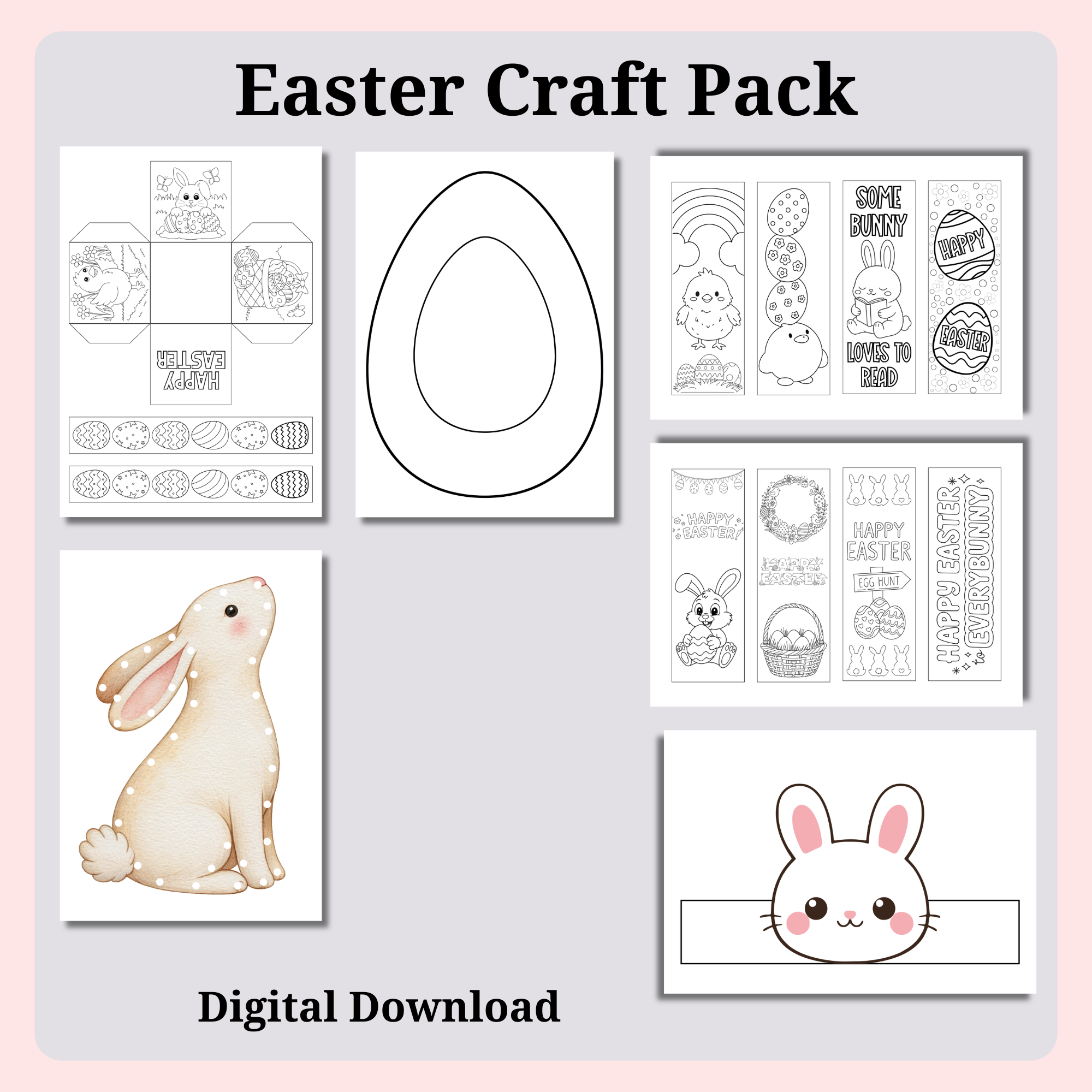 Easter Craft & Activity Bundle for Kids | Printable Easter Pack