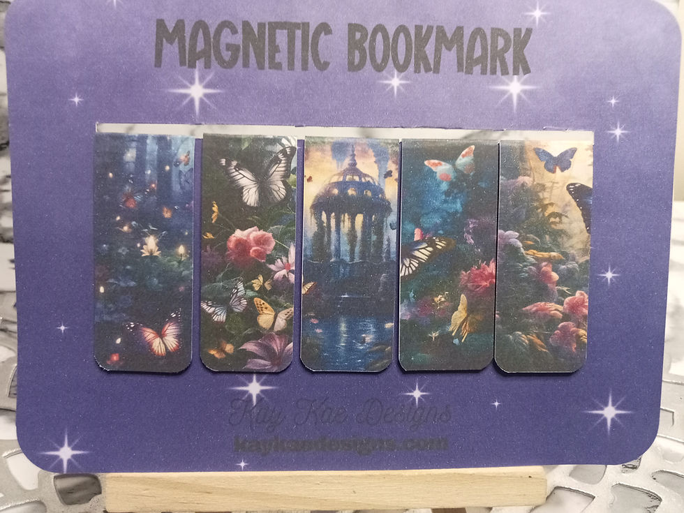 Thumbnail: Winter Wonderland, Magical Garden Theme Magnetic Bookmarks