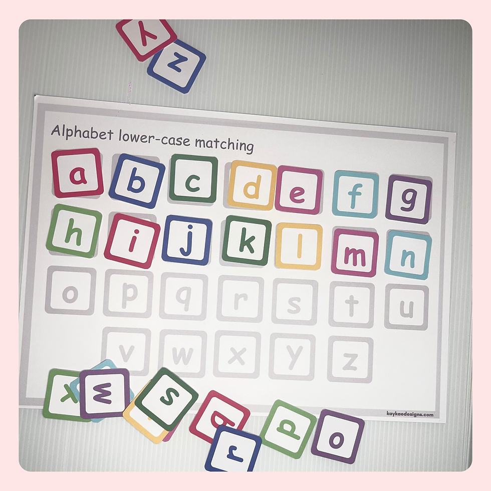 Thumbnail: Alphabet Lowercase Letter Matching Busy Book Printable