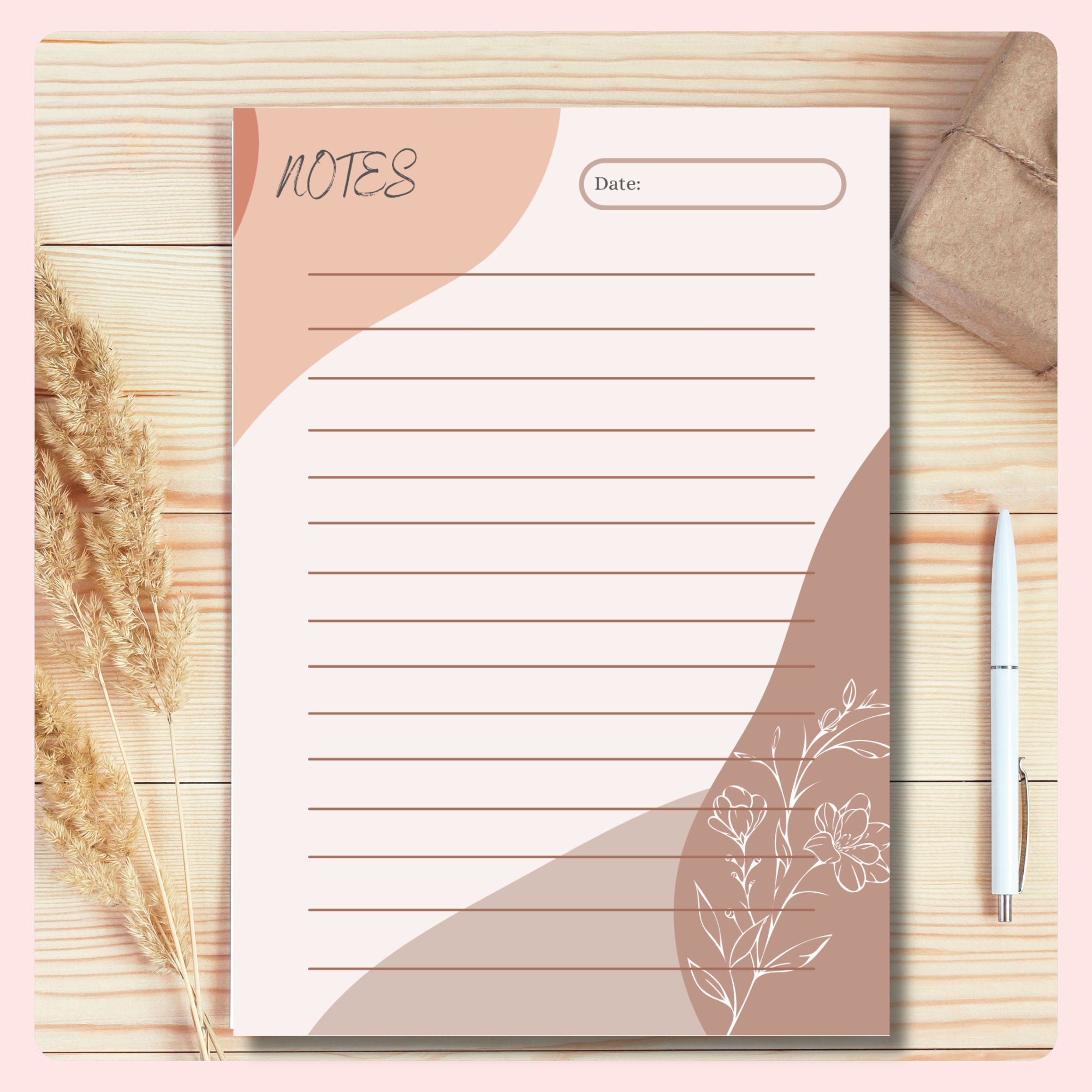 Free Boho Planner Printable Pack – Weekly Planner, To Do List & Notes