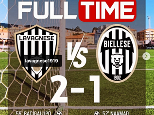 LAVAGNESE RAPACE, AL 93' DANIELLO REGALA I 3 PUNTI CONTRO UNA SOLIDA BIELLESE, ALL'ESORDIO AL RIBOLI