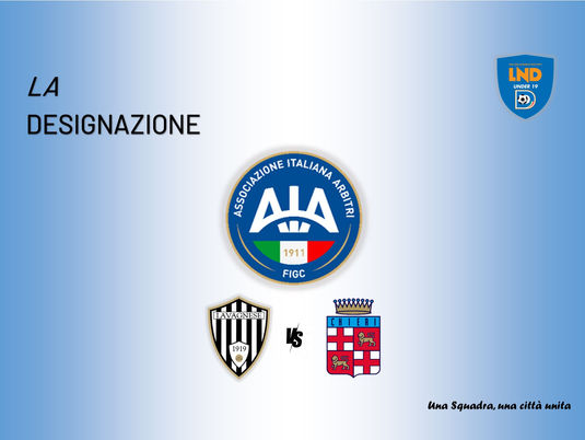 AIA JUNIORES NAZIONALI | LA DESIGNAZIONE DI LAVAGNESE vs CHIERI