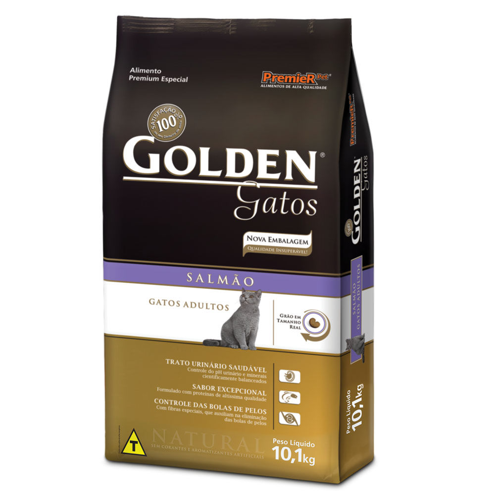 Ração Golden Gatos - Salmão 10Kg