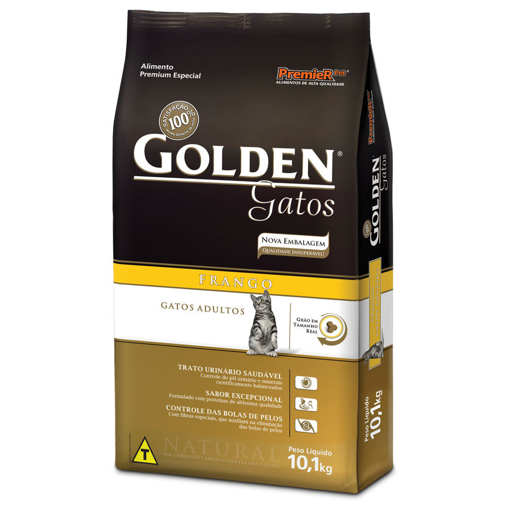Ração Golden Gatos - Frango 10Kg