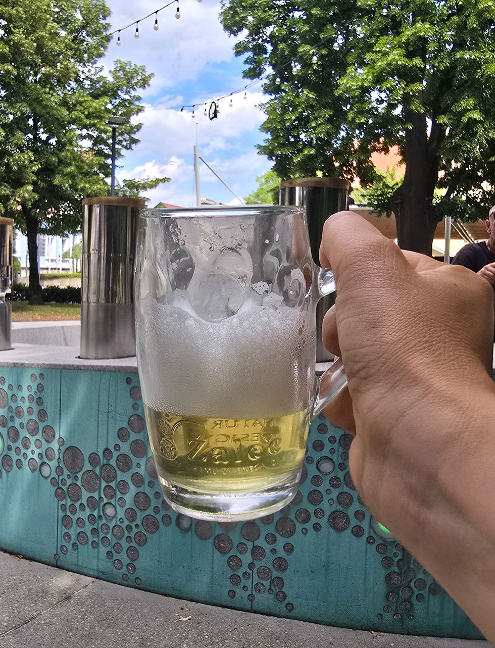 Mug con una de las cervezas de Zalec