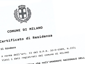 Fijar residencia en Italia