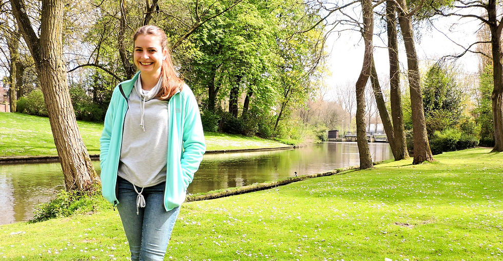 Flor con el verde fosforescente del Minnewaterpark