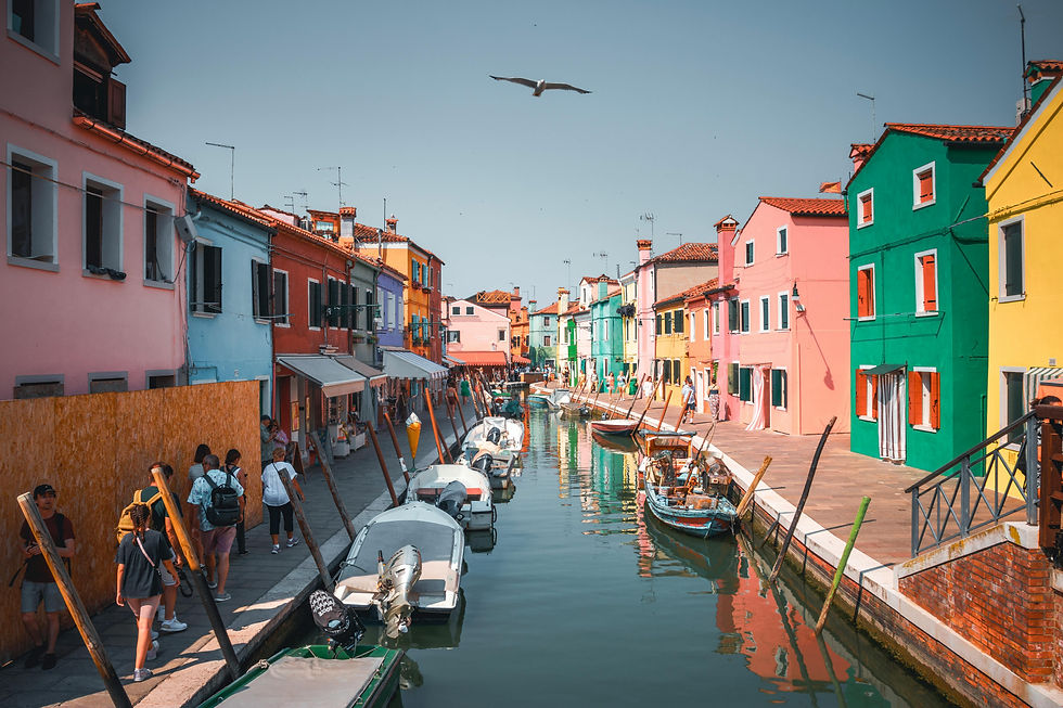 casitas de colores de Burano