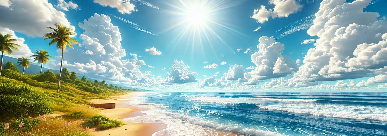 DALL·E 2024-10-22 22.34.28 - A bright, refreshing, and realistic summer landscape of a nat