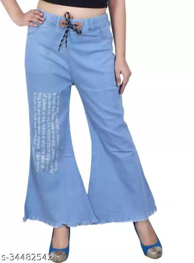 Casual Denim Women Palazzos | My Site 1