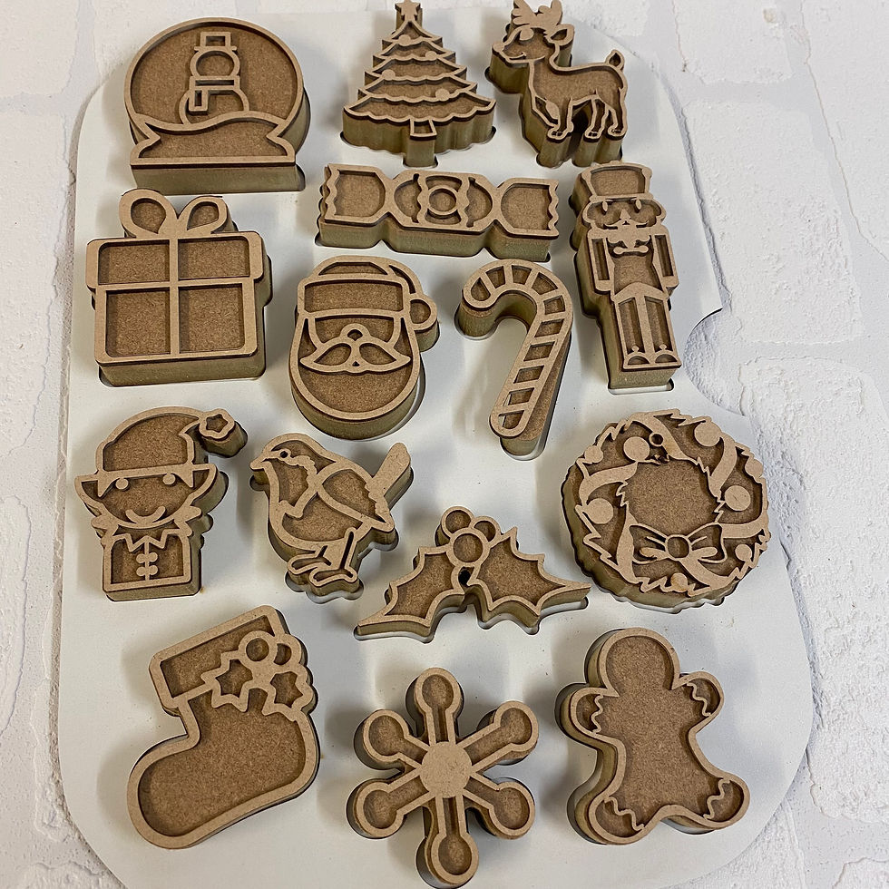 Thumbnail: Christmas 3D Puzzle and stacking Shapes lid