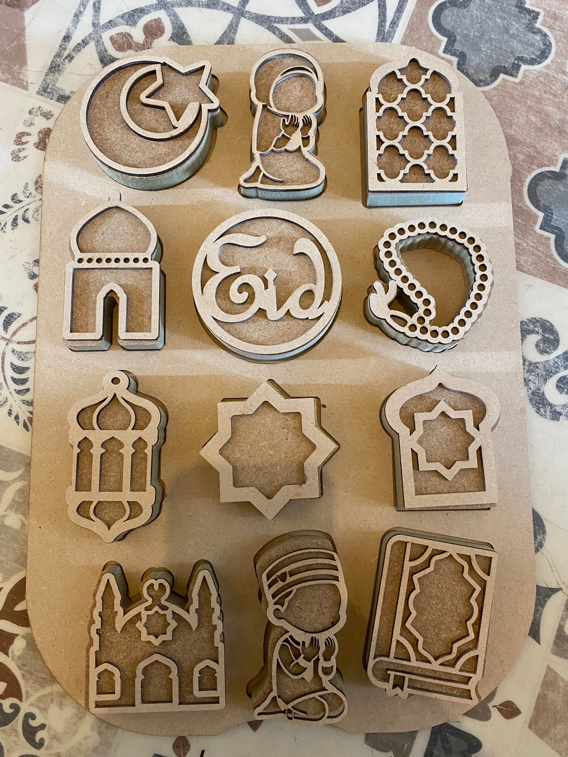 EID Islamic 3D Puzzle and stacking Shapes lid