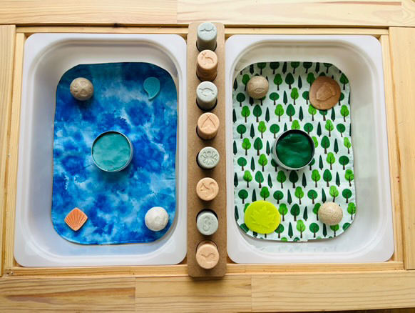 Thumbnail: Storage trays for Playdough rollers (3 options)