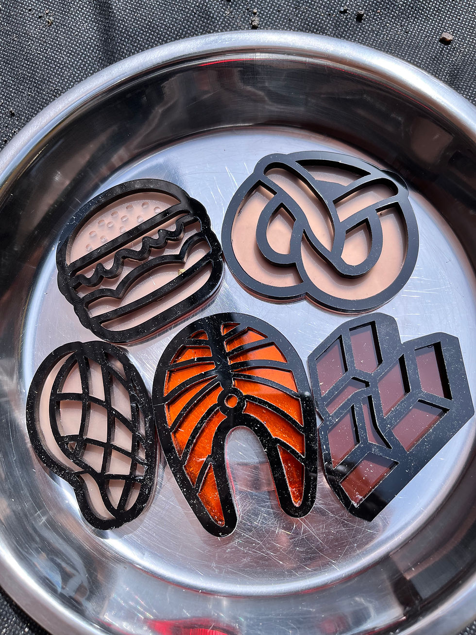 Thumbnail: Food themed Acrylic shape set (22 pieces)