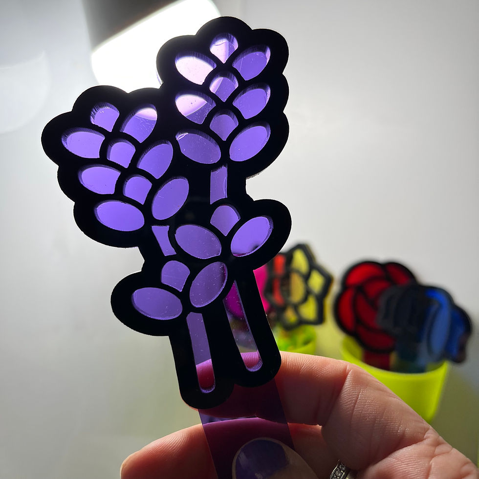 Thumbnail: Acrylic Flower sensory colour scoops / wands