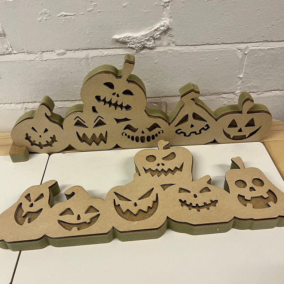 Thumbnail: Halloween Pumpkin Flisat / Tuff Tray Backdrop set