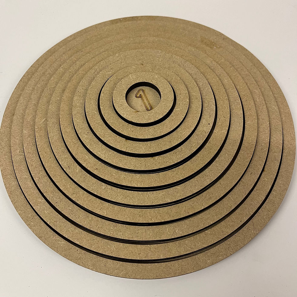 Thumbnail: Stacking concentric number trays