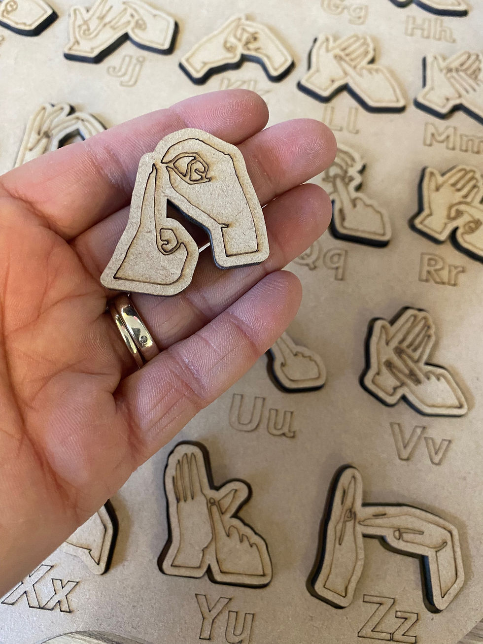 Thumbnail: British Sign Language Alphabet puzzle lid