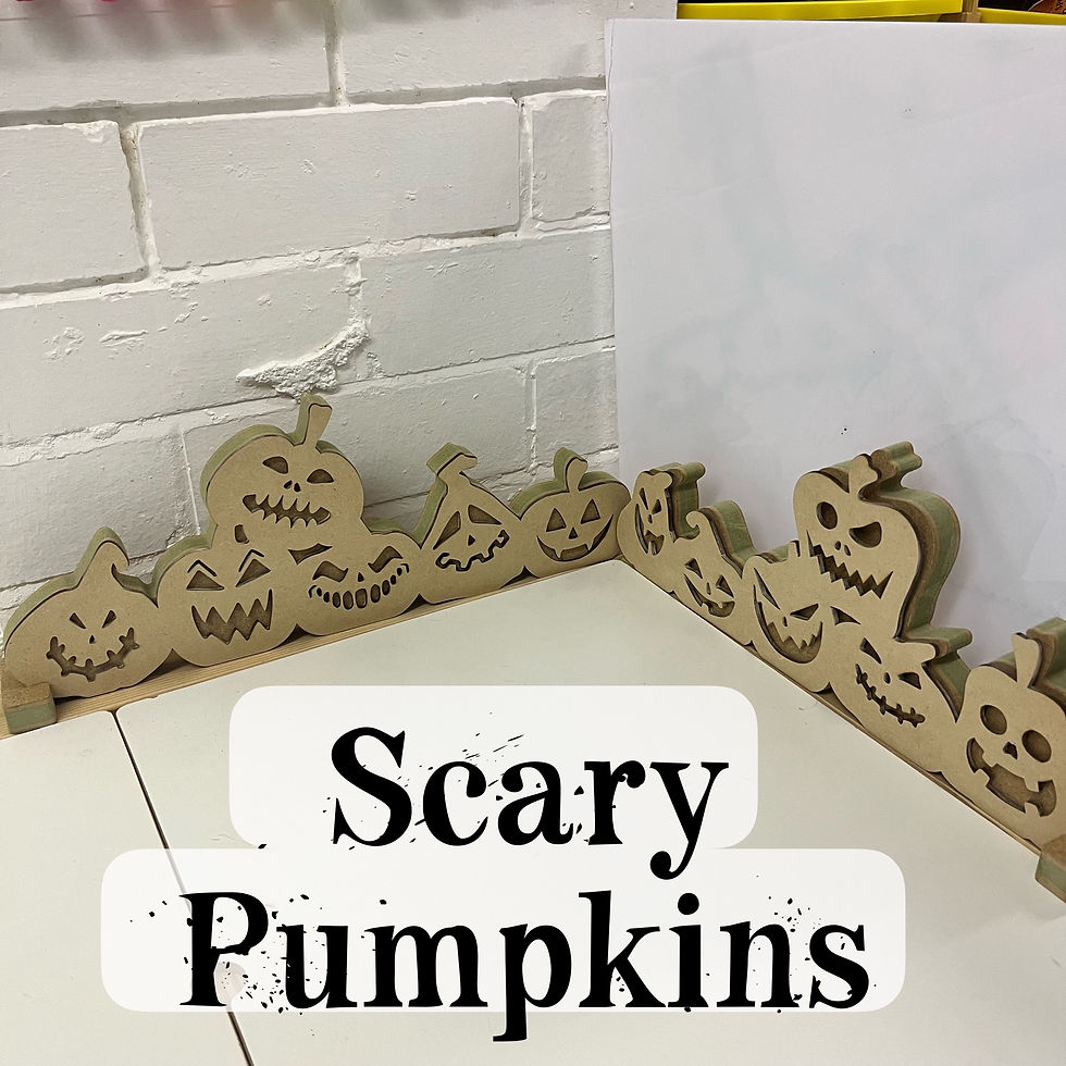 Thumbnail: Halloween Pumpkin Flisat / Tuff Tray Backdrop set