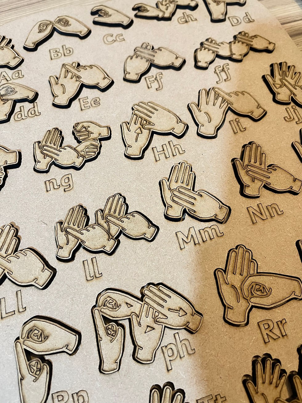 Thumbnail: British Sign Language Alphabet puzzle lid