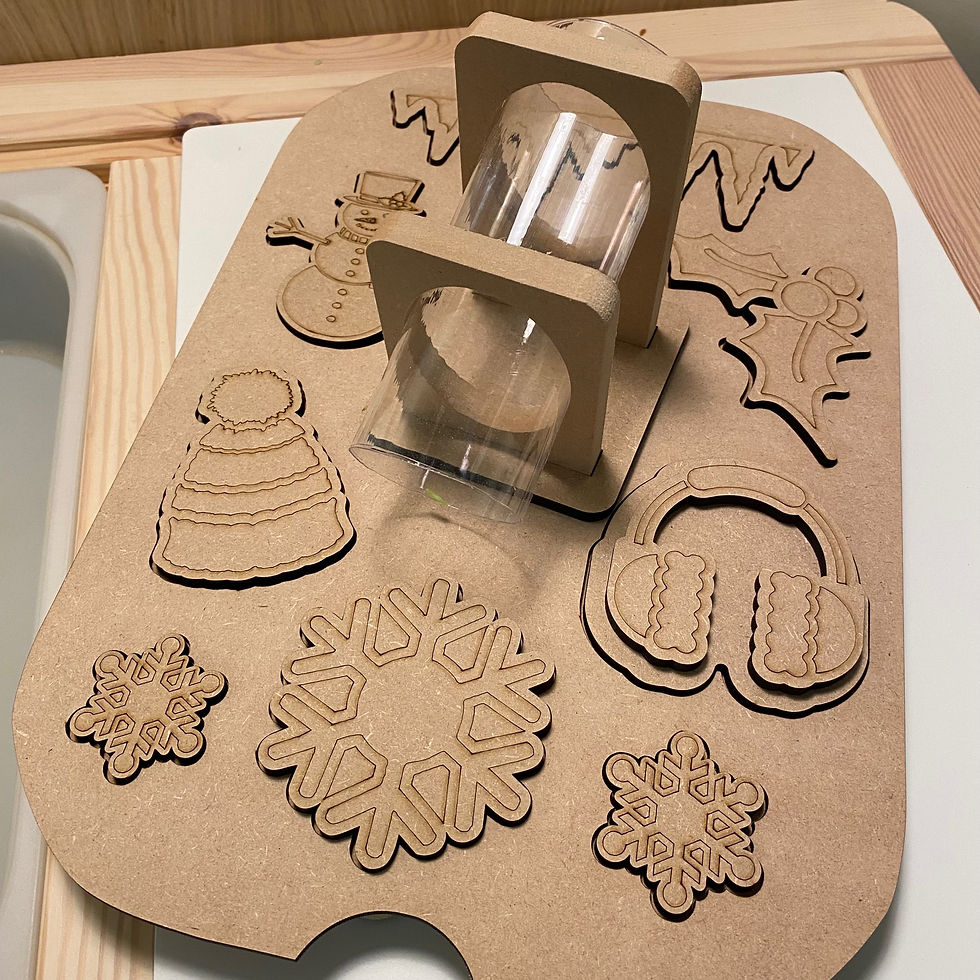 Thumbnail: Winter Sensory Tray Activity Lid