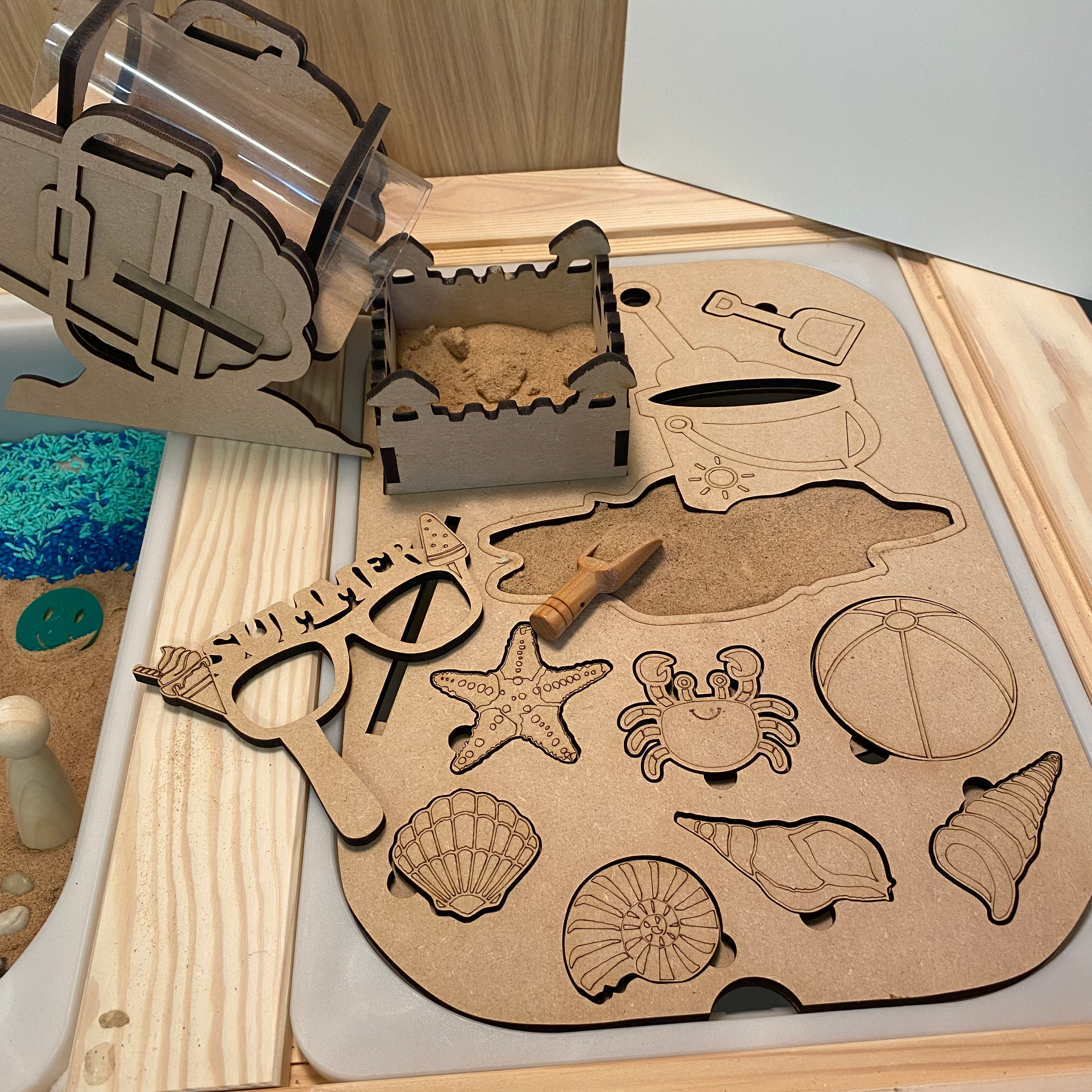 Summer - Beach - Seaside Activity lid set