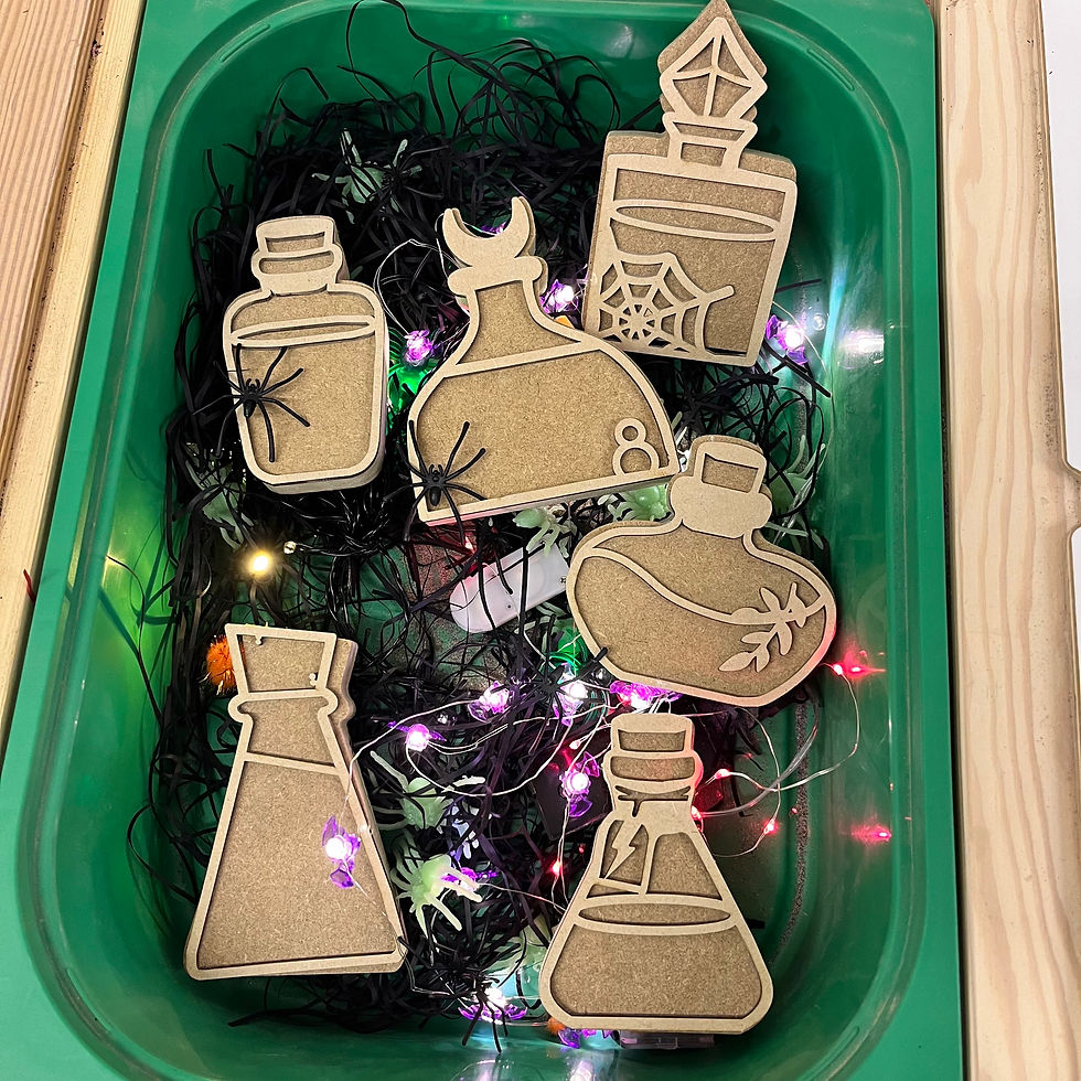 Thumbnail: BASICS Halloween Potion Bottles freestanding PK6