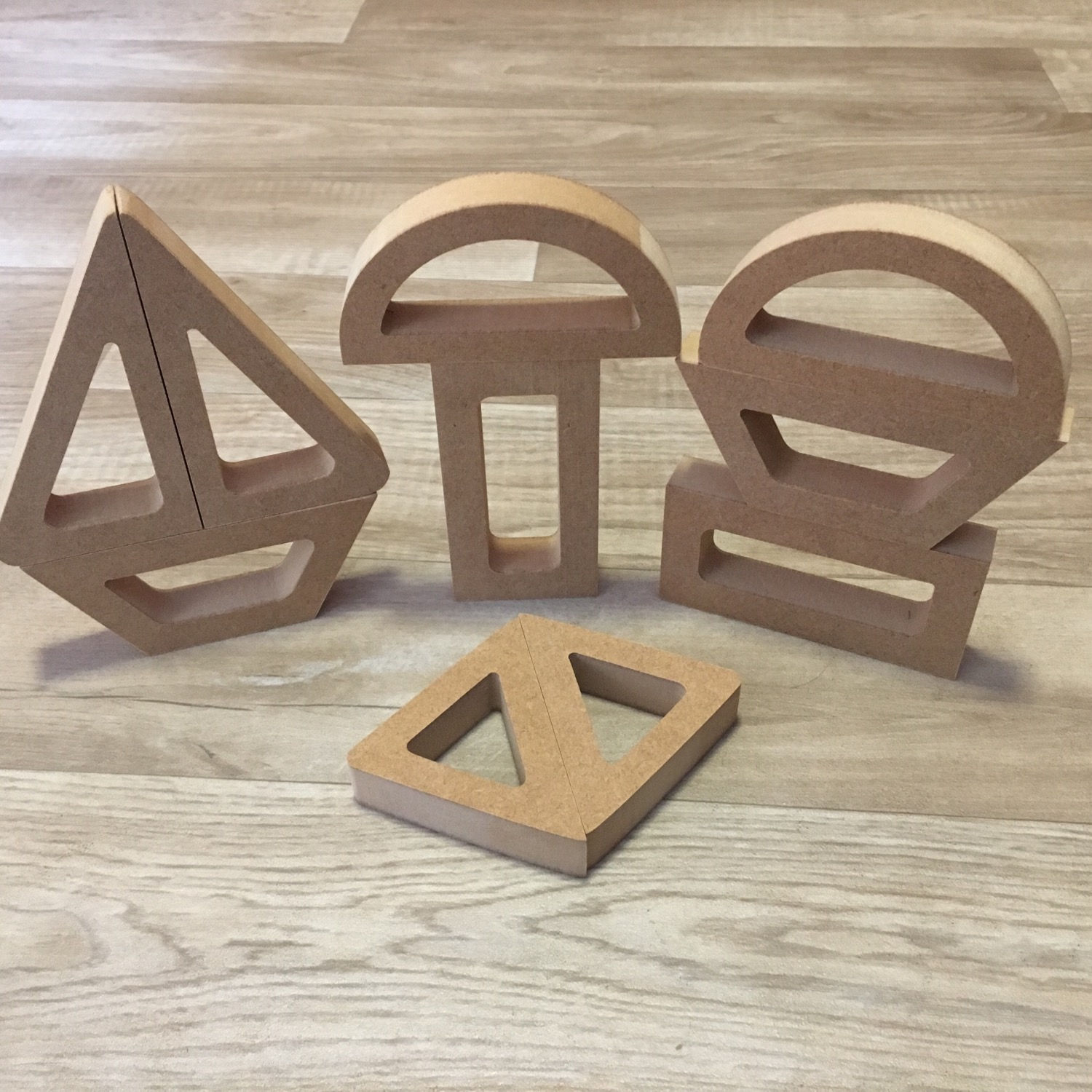 Hollow Basic Shape HALVES (Set of 10 Pieces)