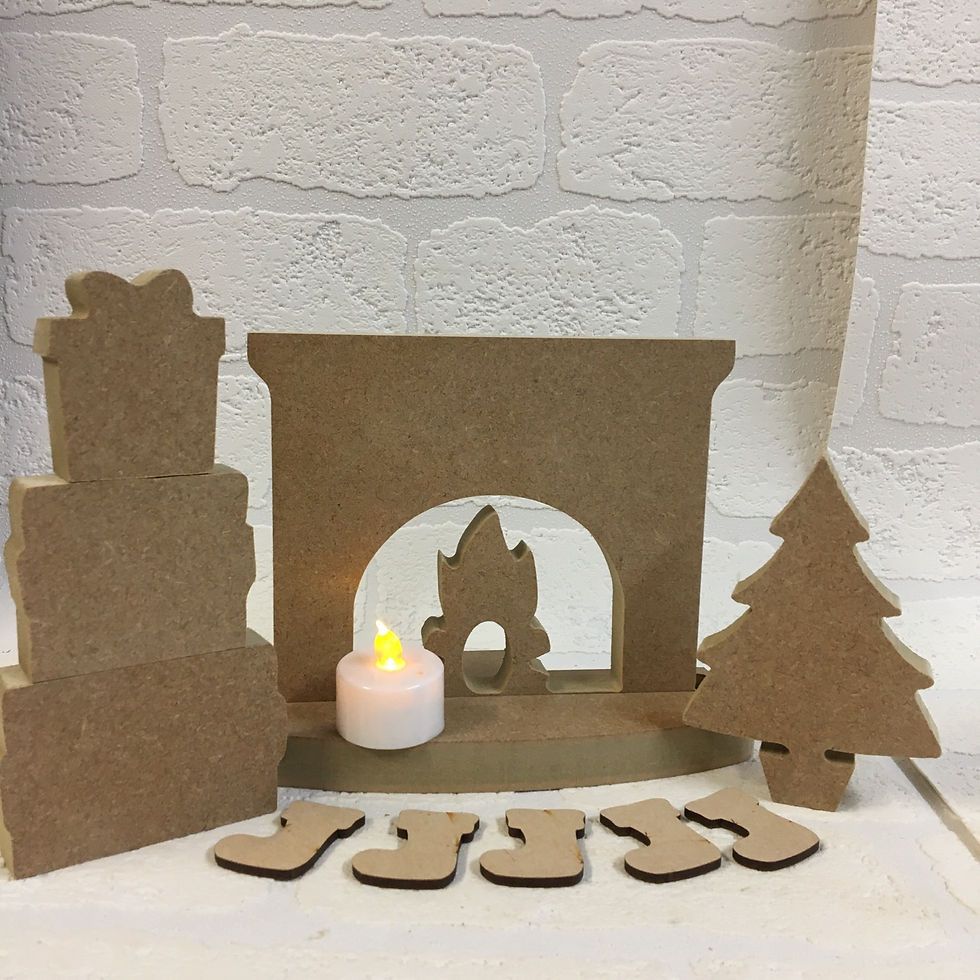 Thumbnail: Fireplace with Tree and gifts
